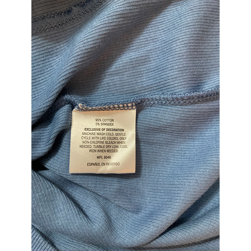 Jenni by Jennifer Moore Cotton Only Sleep/Lounge Top Skyline Blue M