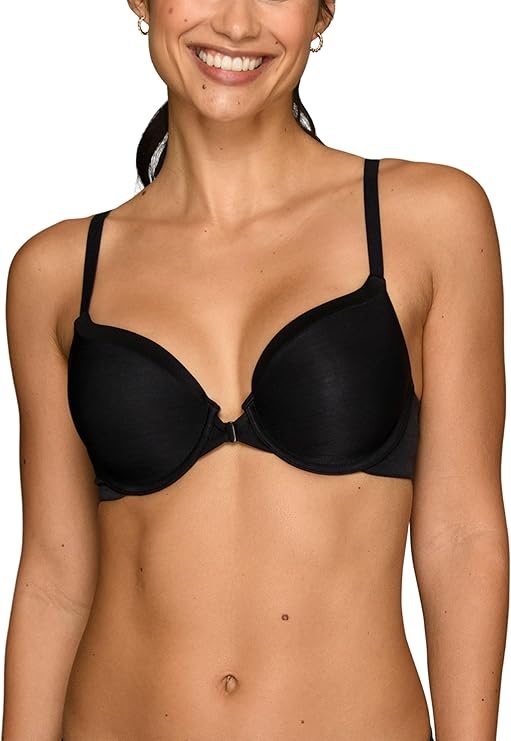 VANITY FAIR Illumination Front Closure Bra Convertible Straps BLACK 38B