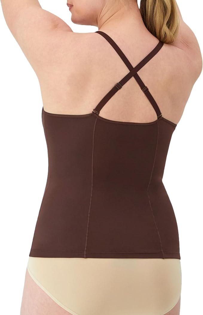 MAIDENFORM Tummy Shaping Cami Wireless Foam Cami BROWN M