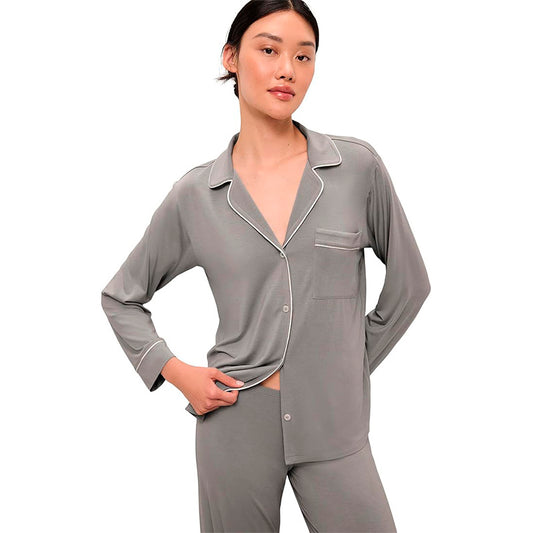 EBERJEY Women's Gisele Pajama Set GRAY XL