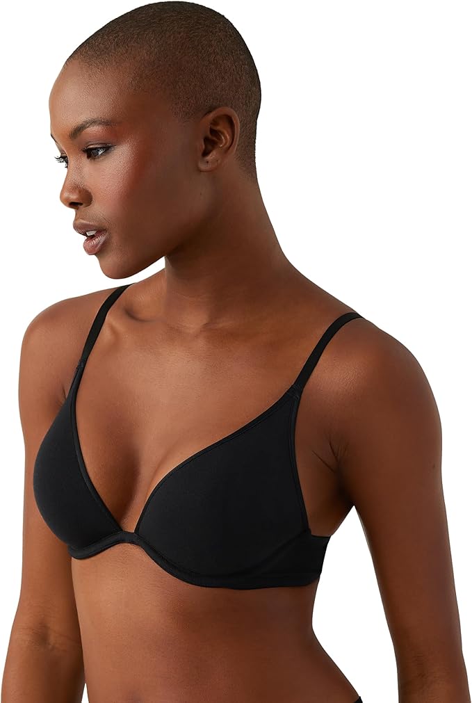 B.TEMPT´D Cotton to a Tee Plunge Convertible T-Shirt Bra BLACK 32B
