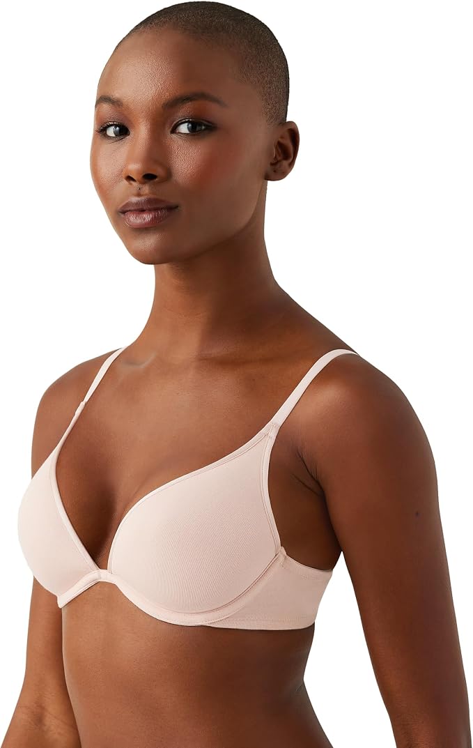 B.TEMPT'D Cotton to a Tee Plunge Convertible T-Shirt Bra PINK 34D