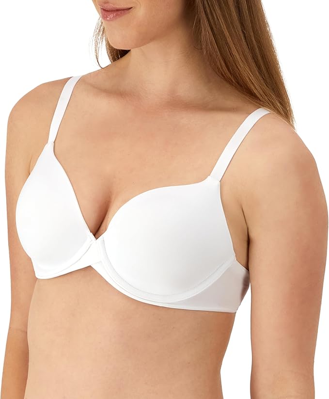 MAIDENFORM Underwire One Fab Fit Demi T-Shirt Convertible Bras WHITE 40B