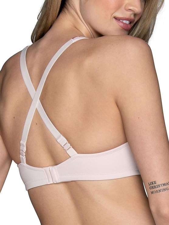 VANITY FAIR Bra with 2-Way Convertible Strap Body Caress Full Coverage PINK 38C
