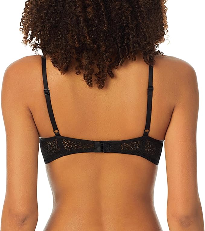 NWD DKNY Modern Lace Unlined Demi Bra BLACK 36B