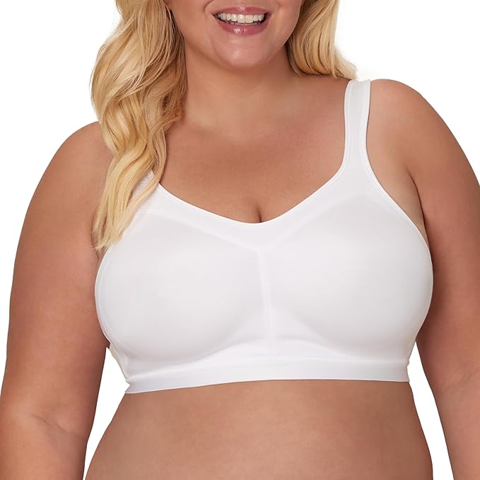 PLAYTEX 18 Hour Active Lifestyle Full Coverage Bra WHITE 42DDD