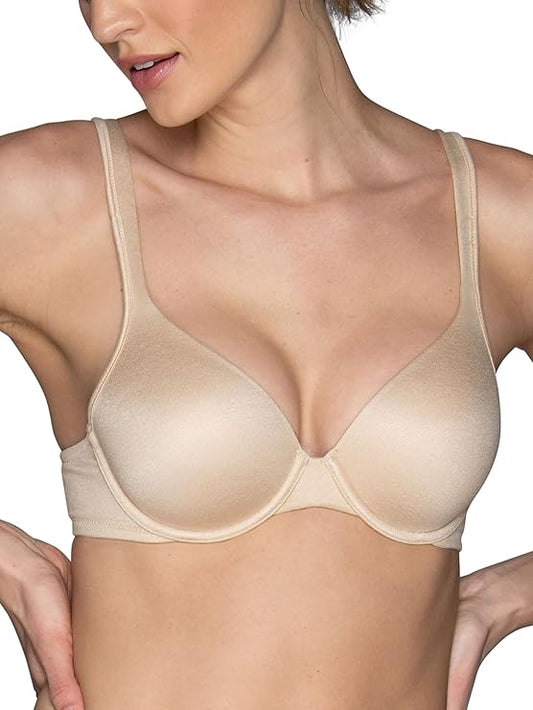 VANITY FAIR T-Shirt Bra Body Shine Full Coverage Lightly Lined BEIGE 36C