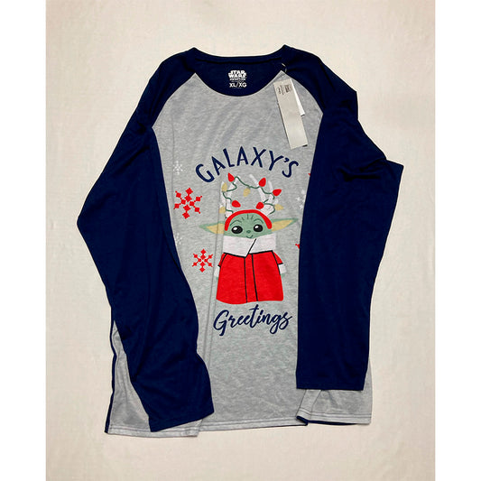 Star Wars Pajama Top Long Sleeve Navy XL