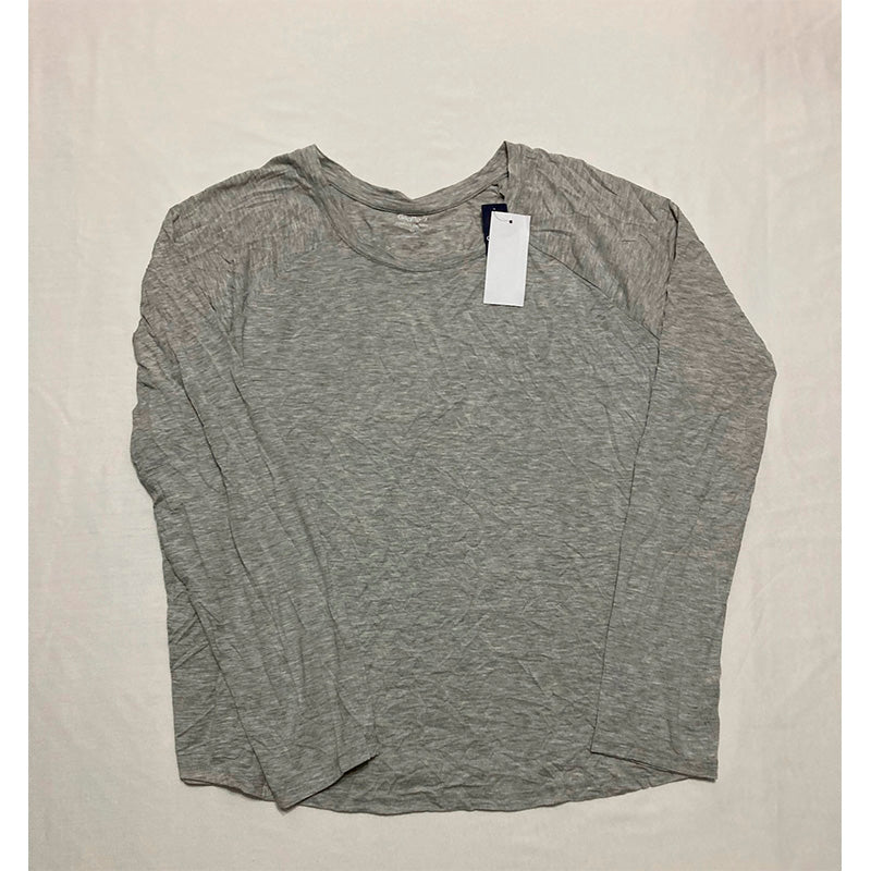 Gapbody Pajama Top Only Long Sleeve Grey XL