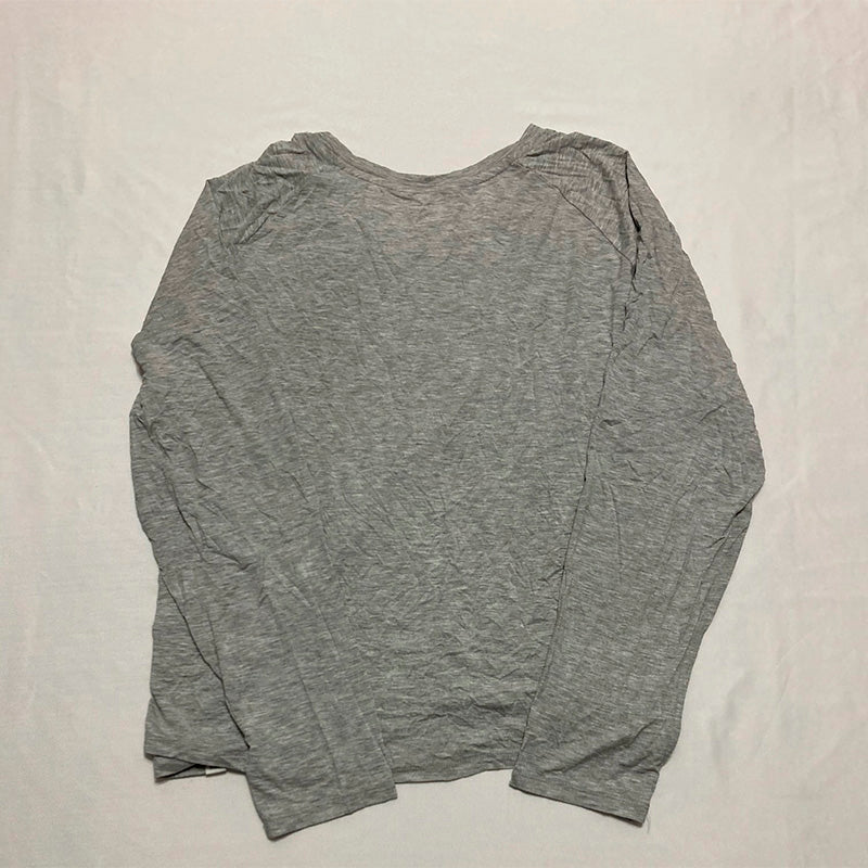 Gapbody Pajama Top Only Long Sleeve Grey XL