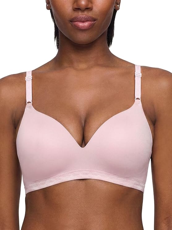 WARNER'S Super Soft Wireless Lightly Lined Comfort Bra PALE PINK