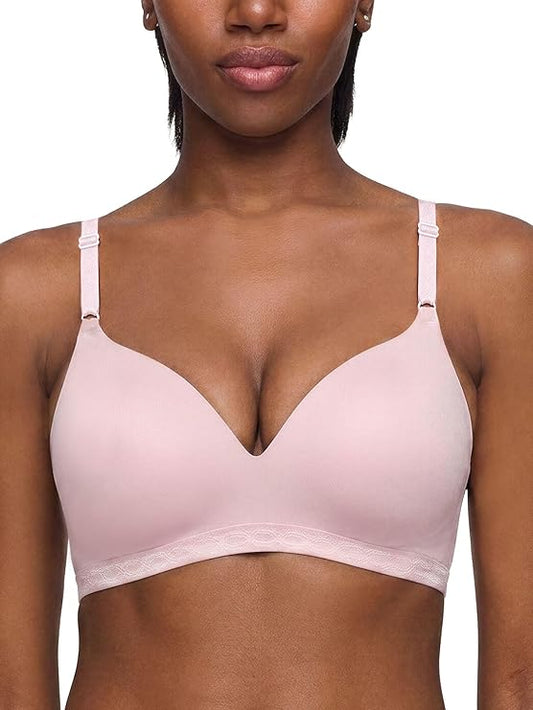 WARNER'S Super Soft Wireless Lightly Lined Comfort Bra PALE PINK