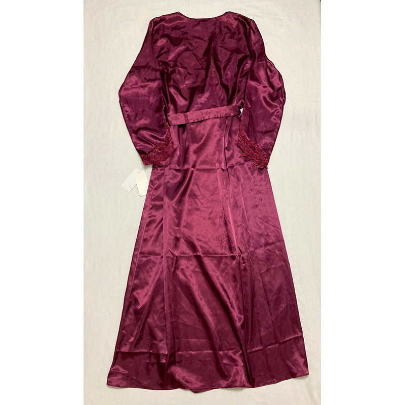 Flora Nikrooz Stella Long Robe S/M Bordeaux S