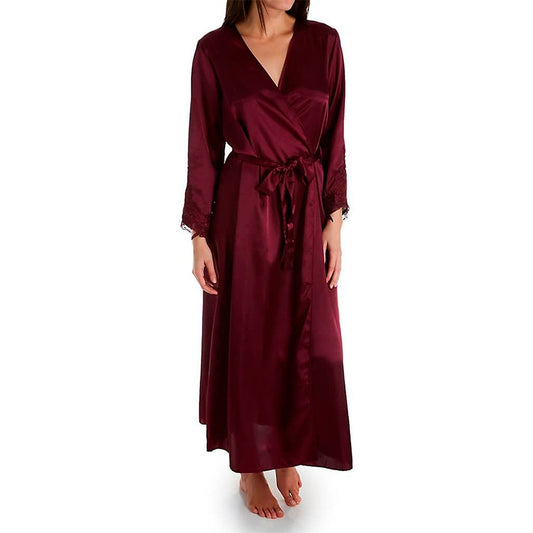 Flora Nikrooz Stella Long Robe L/XL Bordeaux