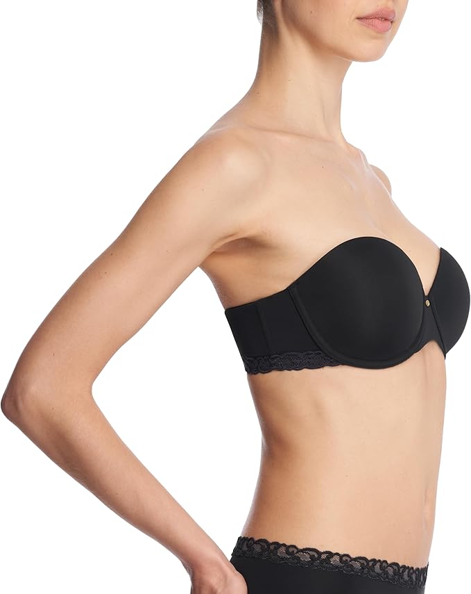 NATORI Pure Luxe Strapless Contour Underwire BLACK 34DD