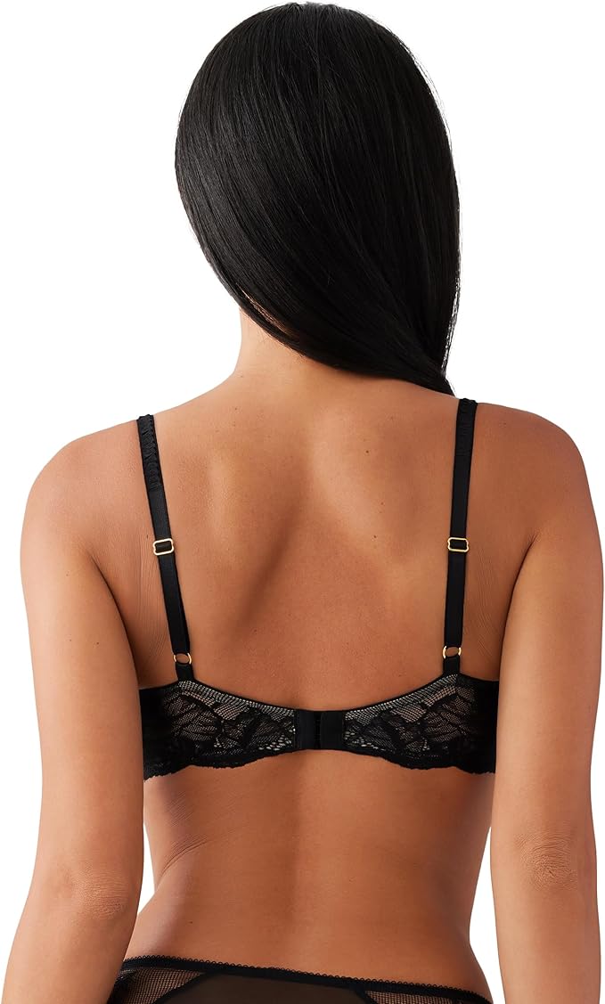 WACOAL Vivid Attraction Unlined Mid Coverage Underwire Bra BLACK 38D