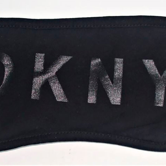 DKNY Sleep Mask with DKNY Logo - Black OS