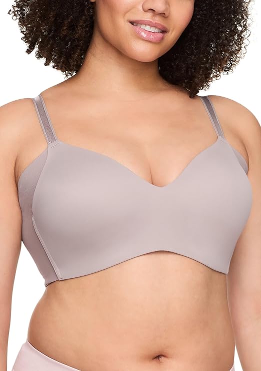 WARNER'S No Side Effects Underarm-Smoothing Wireless Bra MINK