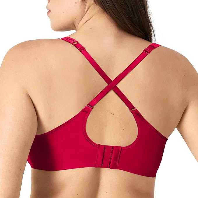 BALI One Smooth U Smoothing Underwire Bra SCARLET BERRY 36C