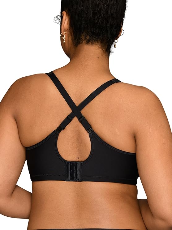 VANITY FAIR Medium Impact Sports Bras BLACK 36DD
