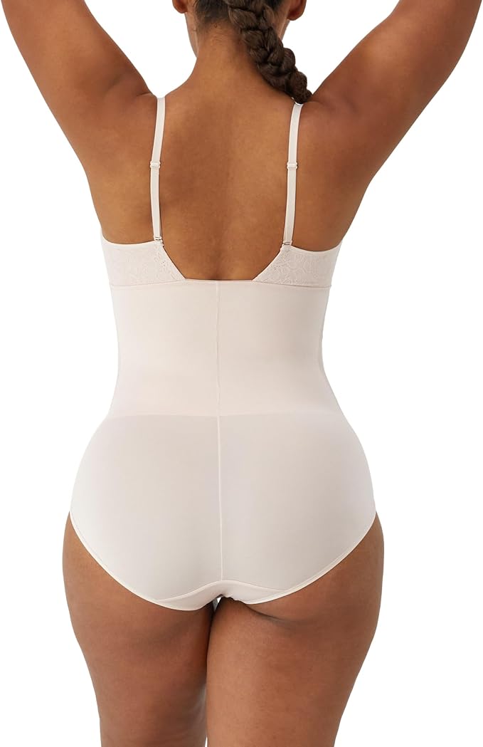 MAIDENFORM Tame Your Tummy Lace Shapewear SANDSHELL LACE S