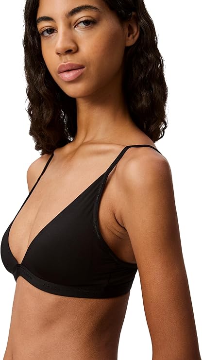 NWD CALVIN KLEIN Form to Body Lightly Lined Triangle Bralette BLACK S