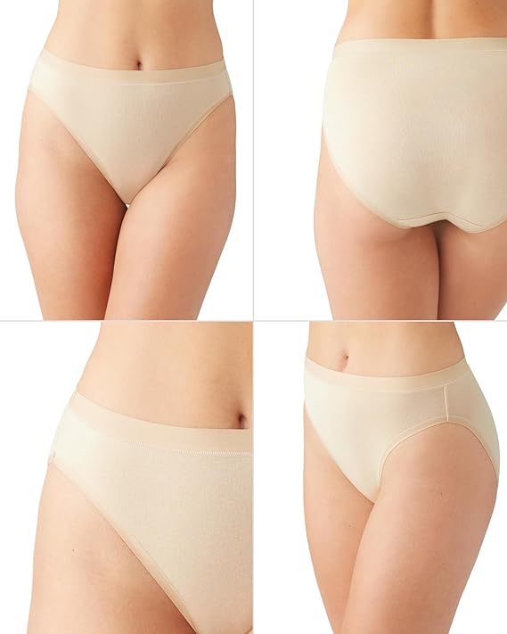 WACOAL Understated Cotton Hi-cut Brief Panty SAND 3XL