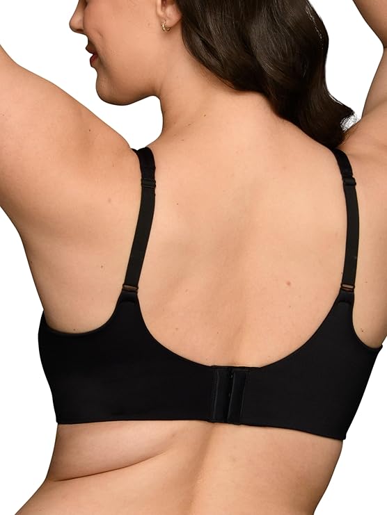 VANITY FAIR Beauty Back Smoothing Wireless Bra MIDNIGHT BLACK 2XL