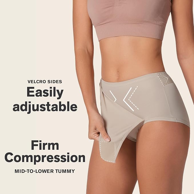 LEONISA Firm Compression Postpartum Panty BEIGE S