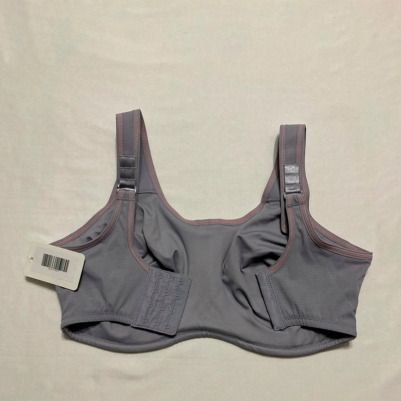Wacoal Full Support Underwire Sport Bra, Platinum/Fuchsia 32G
