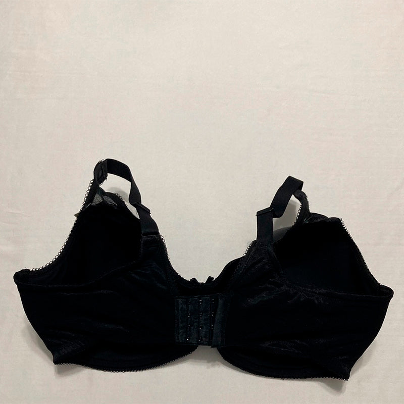 Wacoal Retro Chic Full Figure Contour Underwire Bra Black 40G