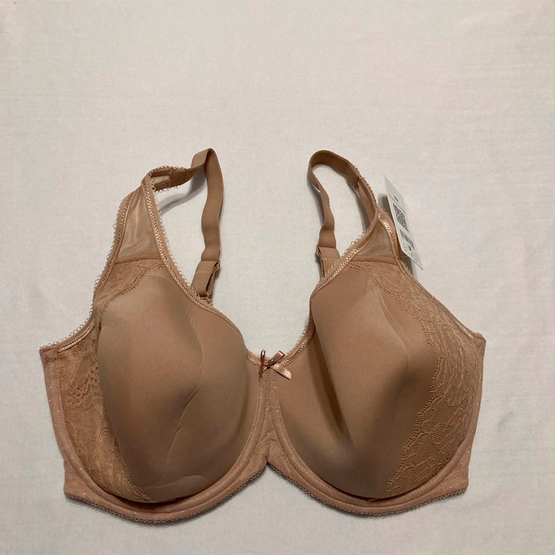 Wacoal Retro Chic Full Figure Contour Underwire Bra Toast 38G