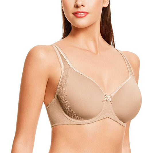 Wacoal Retro Chic Full Figure Contour Underwire Bra Toast 38G