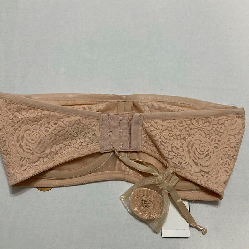 Wacoal Women's Halo Lace Strapless Bra Sand 34DDD