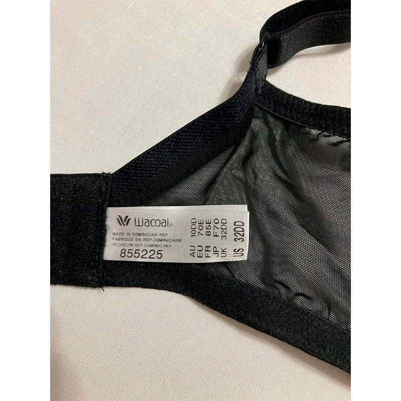 Wacoal Stark Beauty Underwire Bra Black 32DD