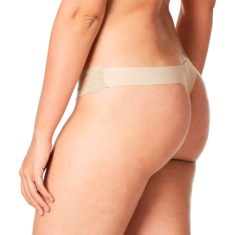 b.tempt'd by Wacoal  B.Bare Thong Panty Au Natural XL