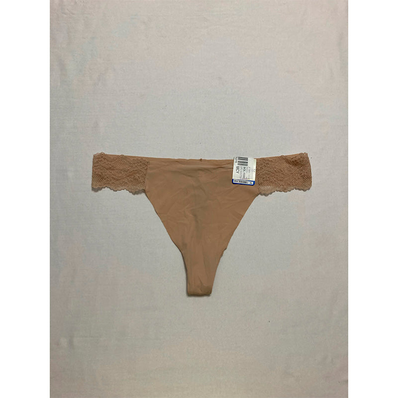 b.tempt'd by Wacoal  B.Bare Thong Panty Au Natural XL