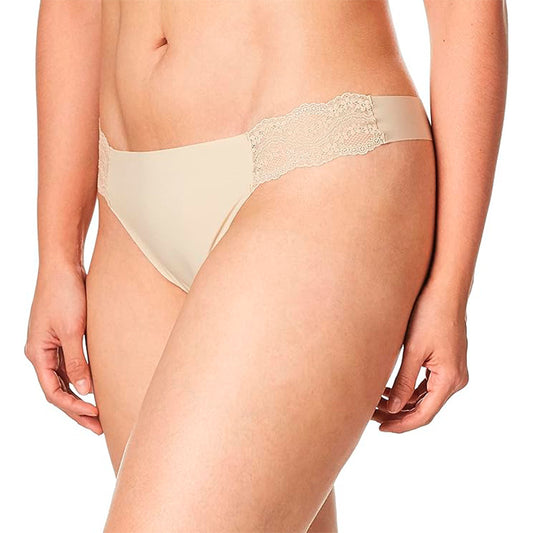 b.tempt'd by Wacoal  B.Bare Thong Panty Au Natural XL