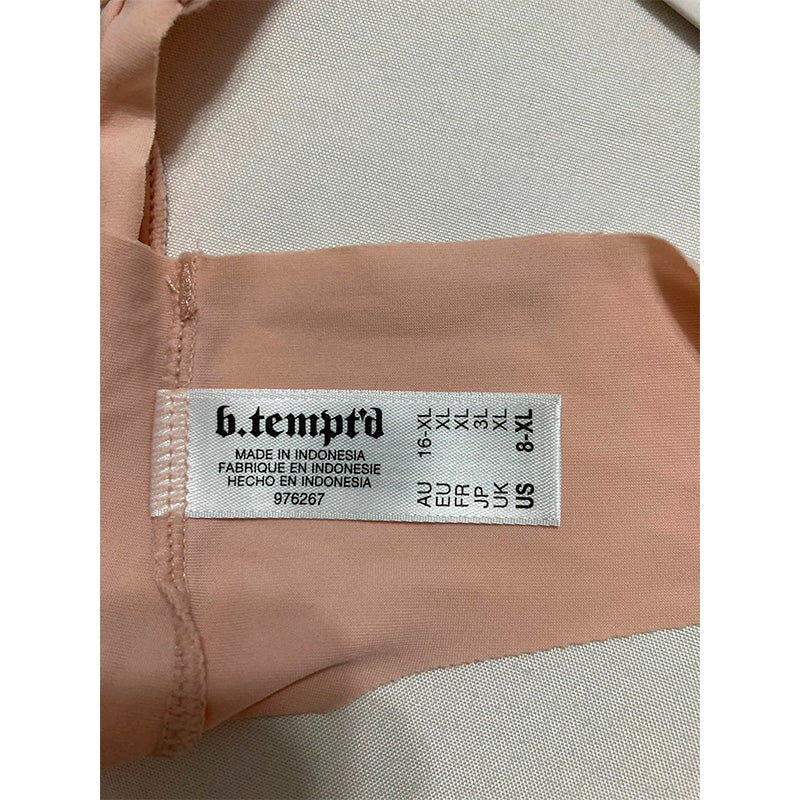 b.tempt'd by Wacoal B.Bare Thong Panty Rose Smoke XL