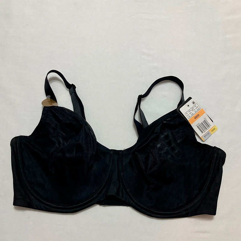 Wacoal Women's Elevated Allure Unlined Underwire Bra Black 40DD
