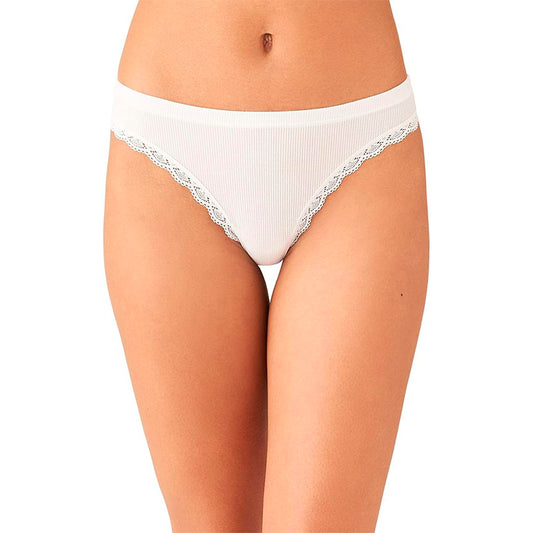b.tempt'd Innocence Thong Panties White L