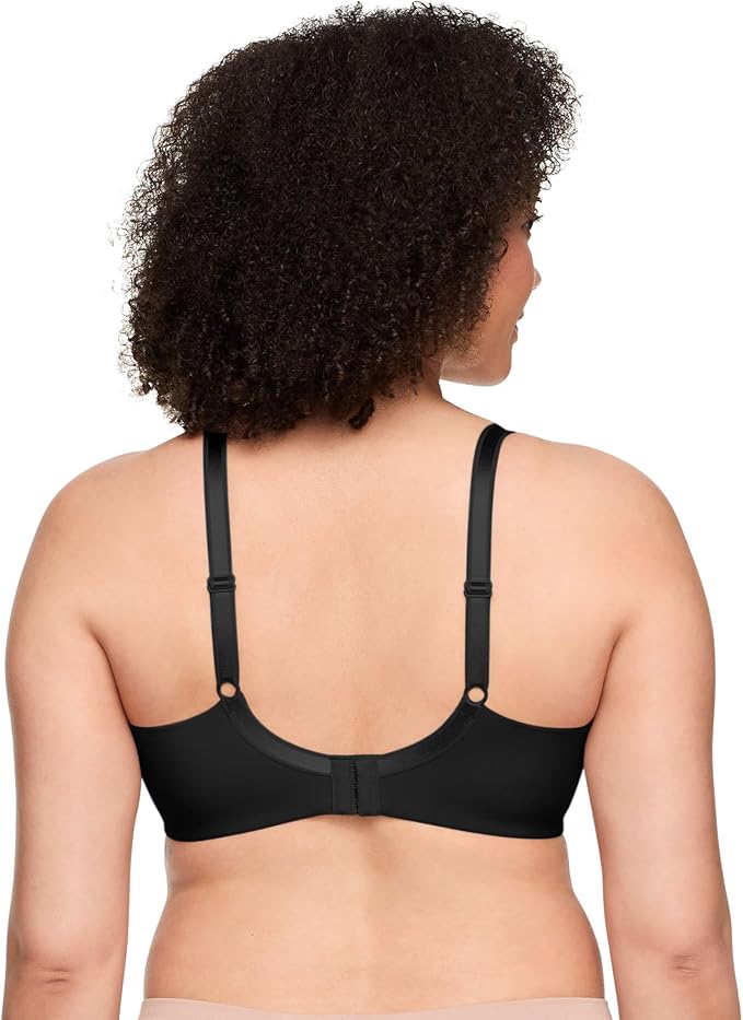 WARNERS Smoothing Comfort Underwire Lightly Lined T-Shirt Bra BLACK 34D