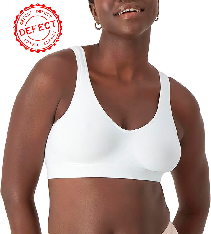 NWD BALI Wireless Bra Comfort Revolution Seamless T-Shirt Bras WHITE L