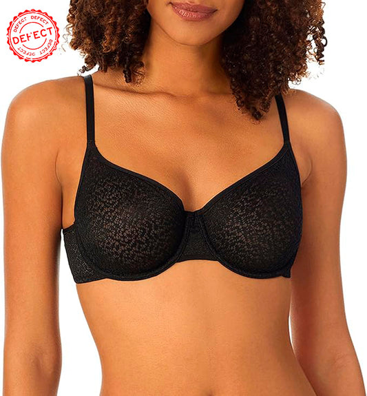 NWD DKNY Modern Lace Unlined Demi Bra BLACK 36B