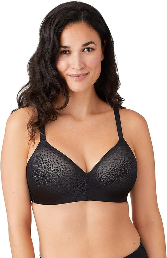 WACOAL Back Appeal Wire Free T-Shirt Bra BLACK 36DD