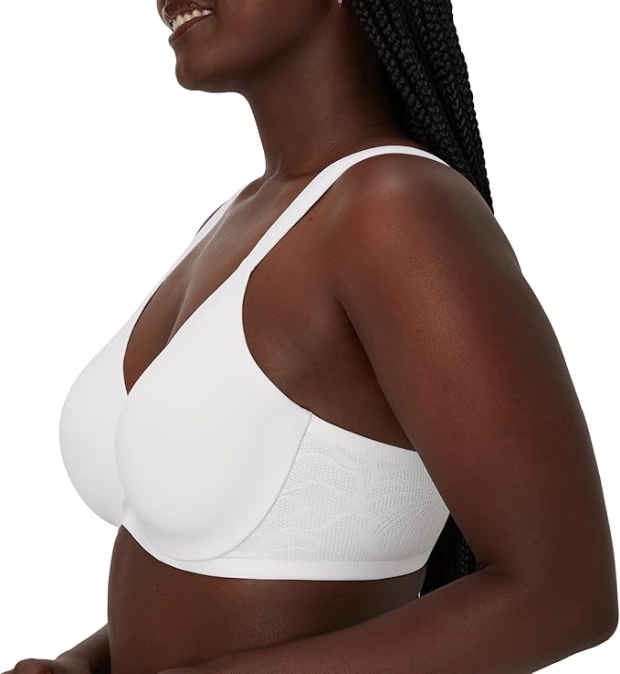 BALI Underwire Lace Bra, Our Coolest Smoothing T-Shirt WHITE 36C