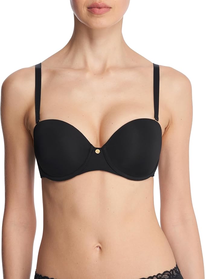 NATORI Pure Luxe Strapless Contour Underwire BLACK 34DD