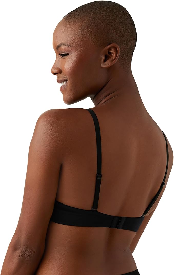 B.TEMPT´D Cotton to a Tee Plunge Convertible T-Shirt Bra BLACK 32D