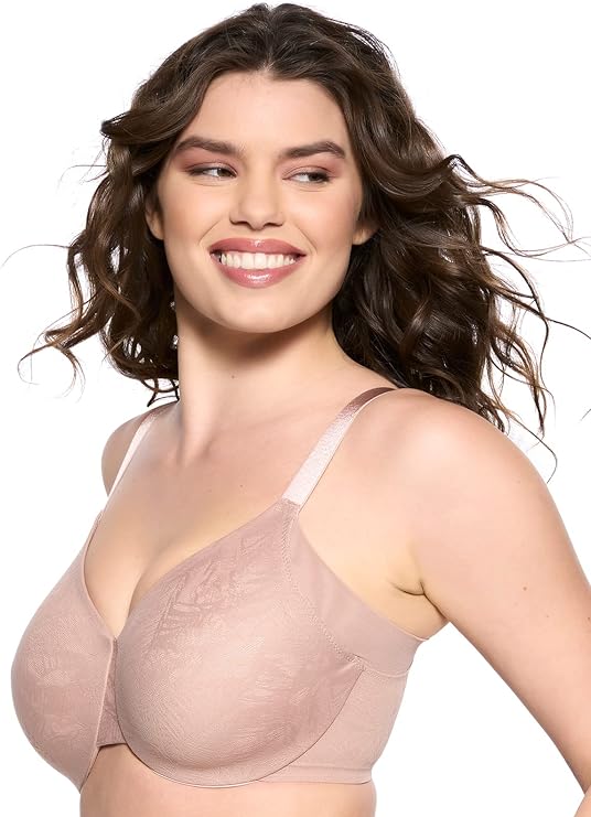 FELINA Jessamine Unlined Side Smoothing Minimizer Bra ROSE TAN 42G