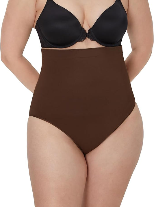 MAIDENFORM Seamless Shapewear, Tummy Control High-waist Brief BROWN L